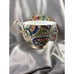 Cup and Saucer England Bone China Jackson and Gosling Blue Paisley Floral VTG