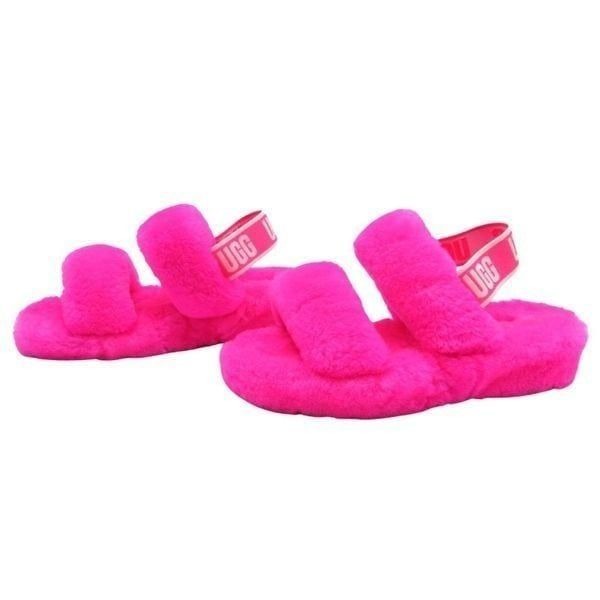 UGG OH YEA WOMEN'S SLIDE SLIPPERS IN TAFFY PINK SZ 6