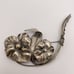 Large Vintage Sterling Silver Pansy Brooch