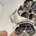 Large Vintage Sterling Silver Pansy Brooch