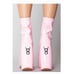 New Ocho Toro Sinfully Sweet Pink Platform Short Boots, SZ 5.5 New Floor Sample