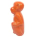 Monkey Coin Bank Neon Orange Metal 9 Piggy Savings Enameled Kids Jungle Theme
