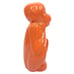 Monkey Coin Bank Neon Orange Metal 9 Piggy Savings Enameled Kids Jungle Theme