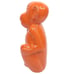 Monkey Coin Bank Neon Orange Metal 9 Piggy Savings Enameled Kids Jungle Theme