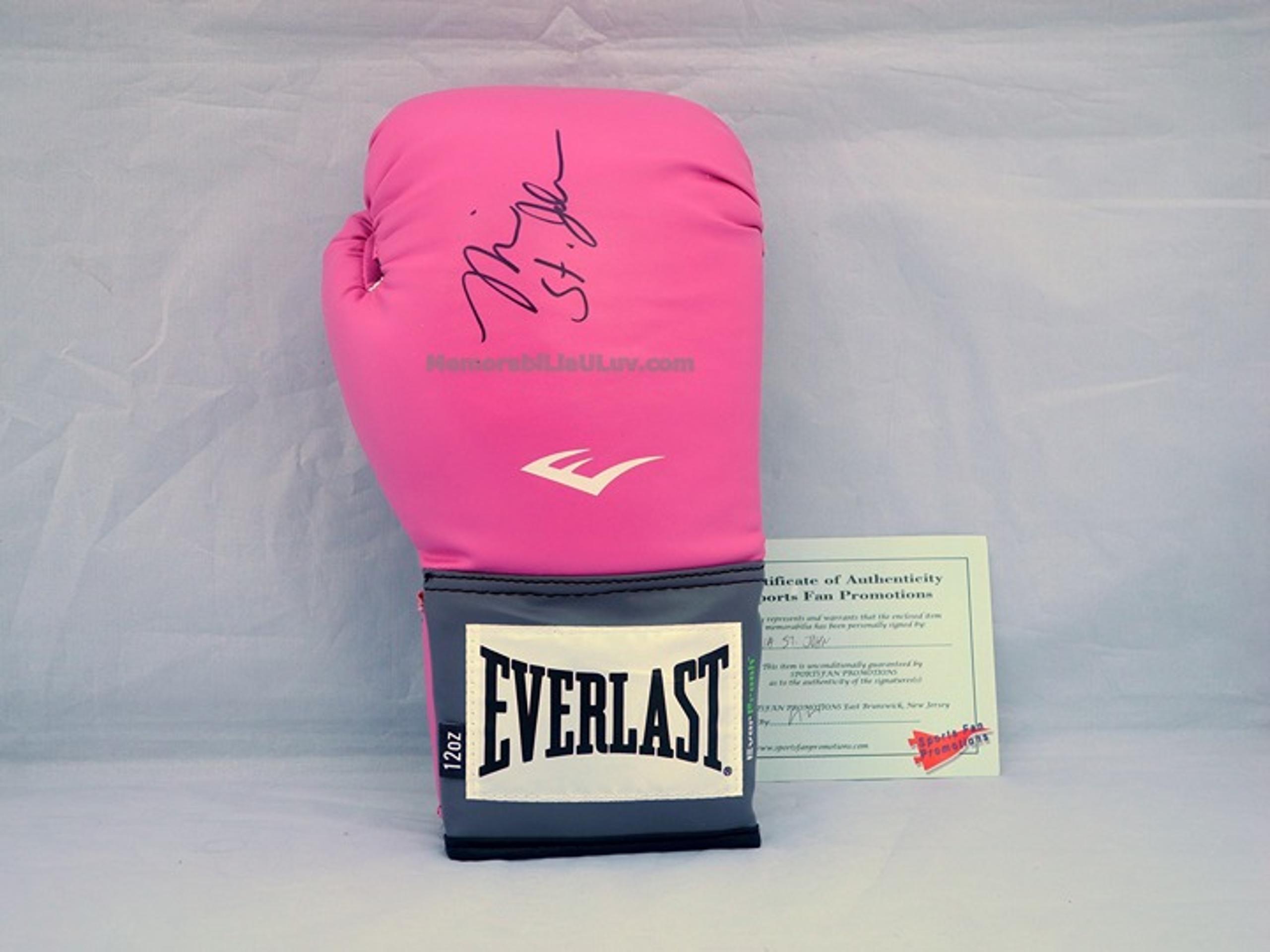 Mia Rosales St. John Autographed Signed Pink Everlast Boxing Glove