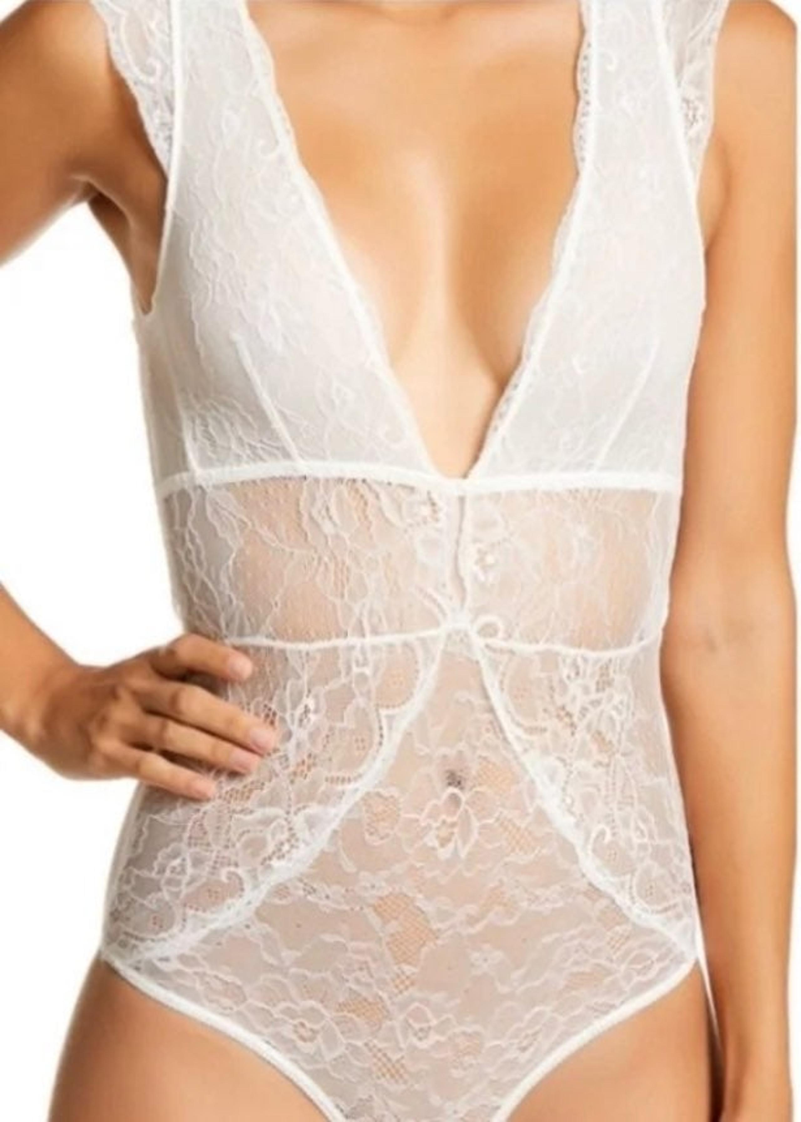 White Lace Bodysuit Size M