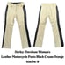 Harley-Davidson Women's Leather Motorcycle Pants Black Cream Orange Size 36/8