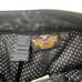 Harley-Davidson Women's Leather Motorcycle Pants Black Cream Orange Size 36/8