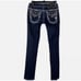 Miss Me Jeans 28x29 Rhinestone Rivet Flap Bling Fleur de Lis Pocket Slim