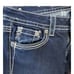 Miss Me Jeans 28x29 Rhinestone Rivet Flap Bling Fleur de Lis Pocket Slim
