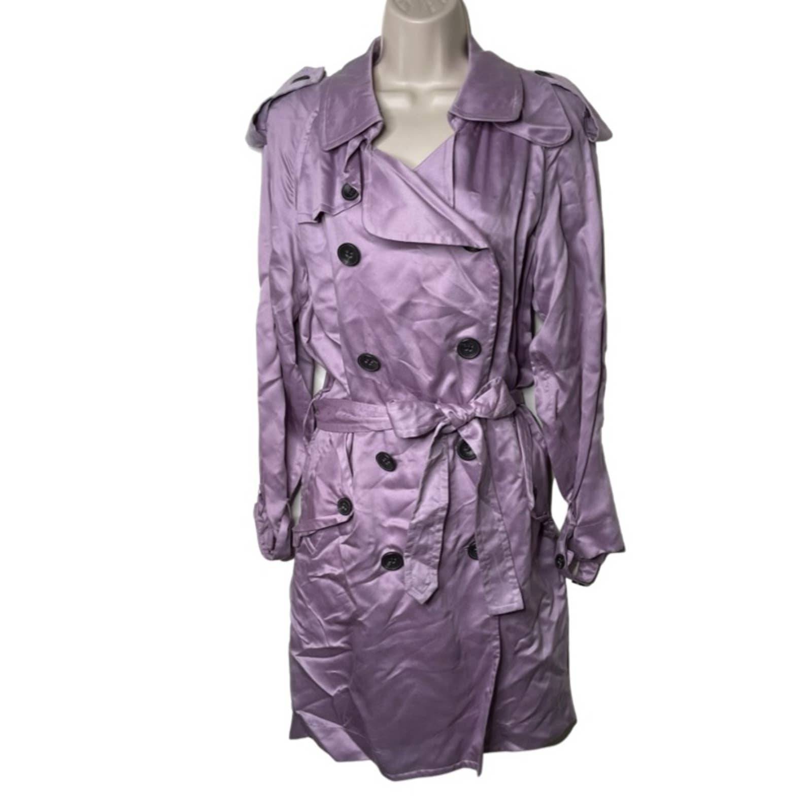 Robert Rodriguez lilac lavender very peri trench coat size 4