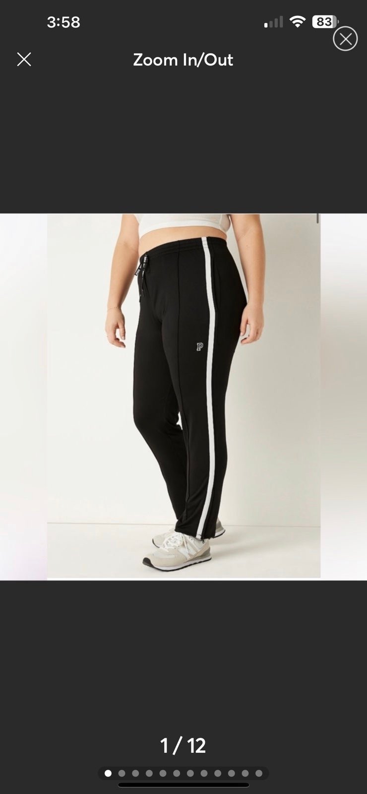 NWT VS PINK Active Track Pants LARGE