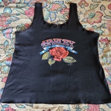 Vintage 89' Harley Davidson Lace Trim Tank Top Size XL