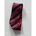 Versace Men's One Size Navy Blue Red Striped Silk Tie