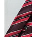 Versace Men's One Size Navy Blue Red Striped Silk Tie