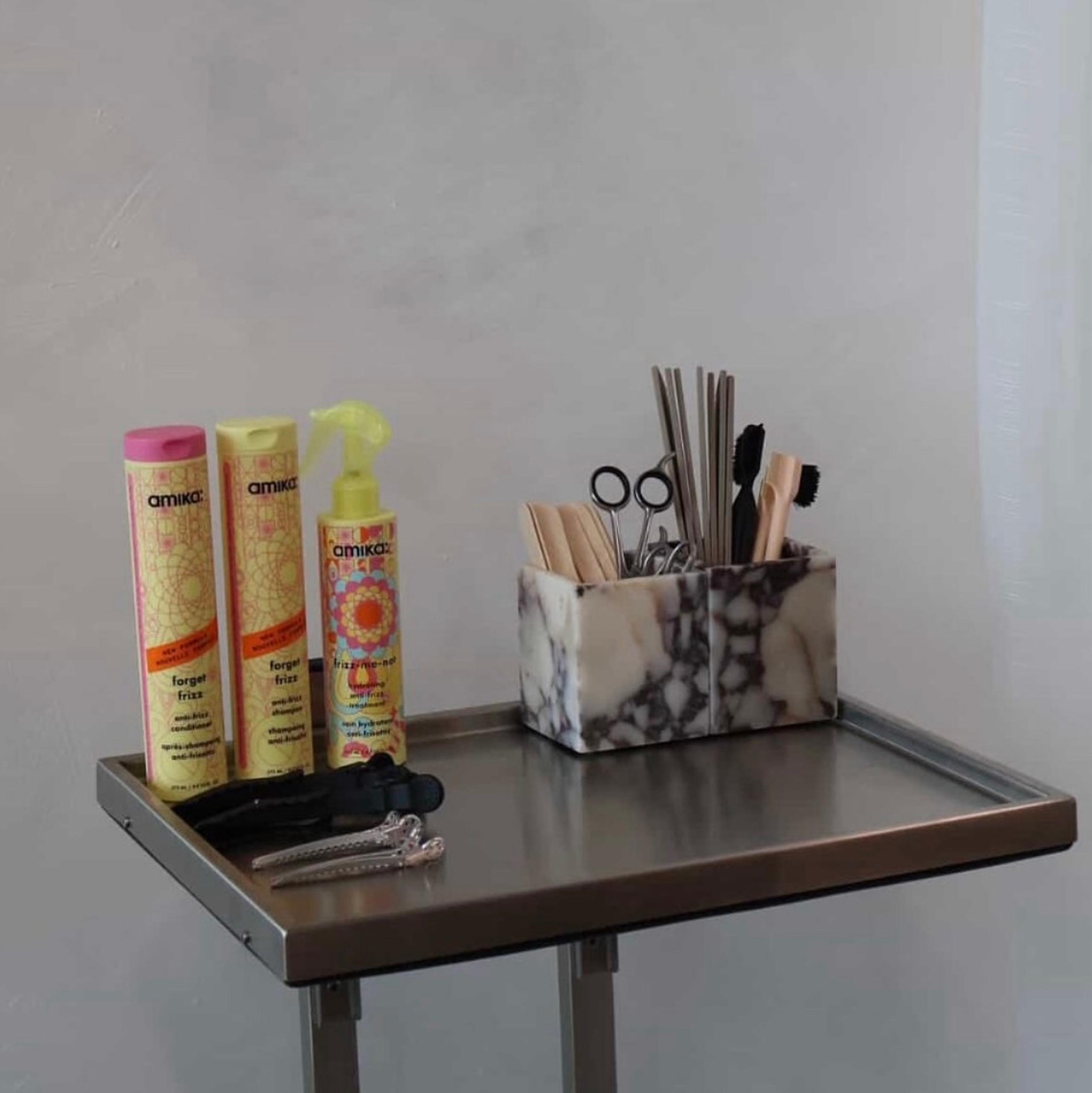 Amika Forget Frizz Shampoo, Conditioner, Leave-in Bundle *New* Set ($86 Value)
