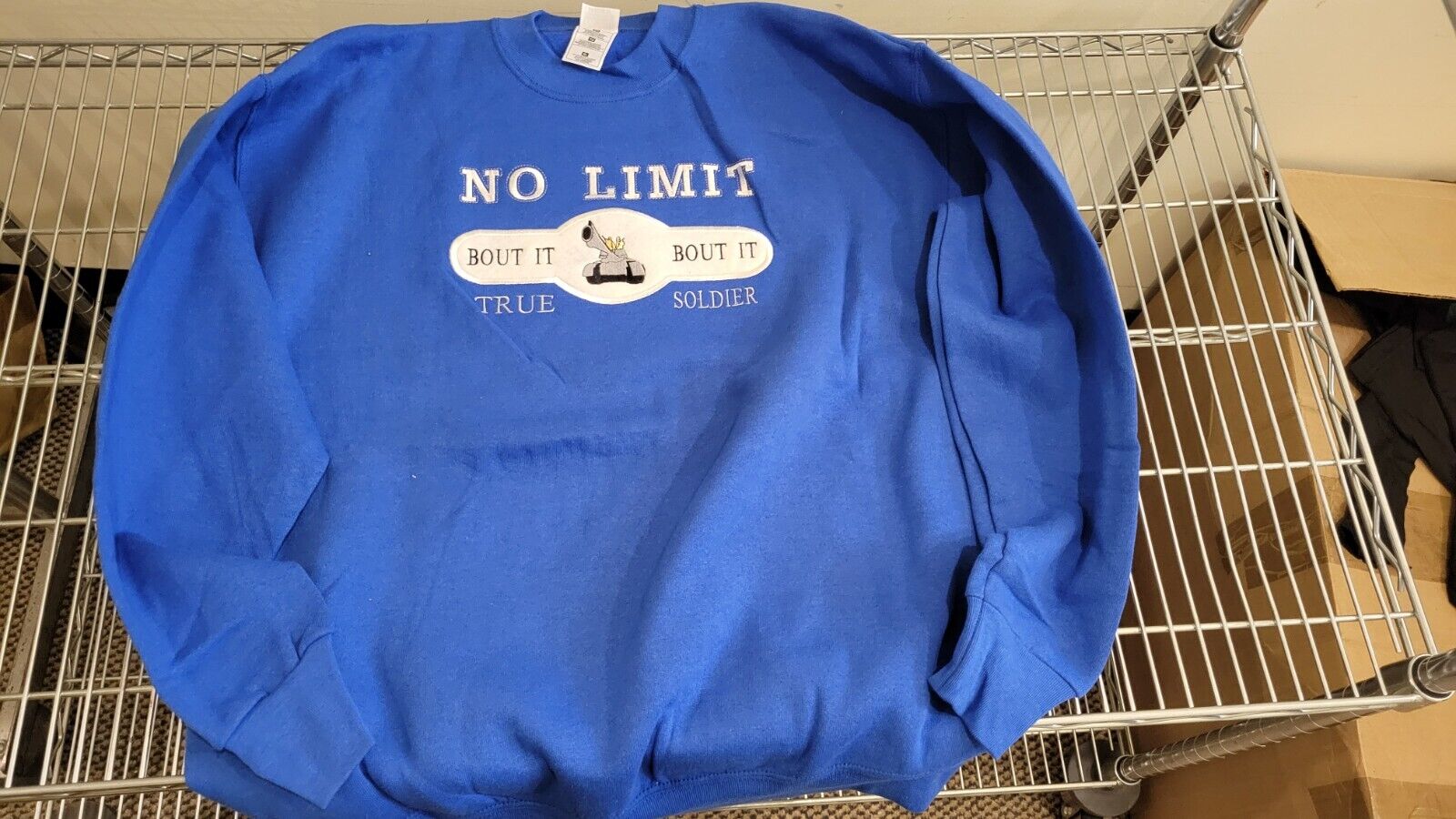 Vintage No Limit True Soldier Sweatshirt Adult XL Blue Pullover Mens Master P