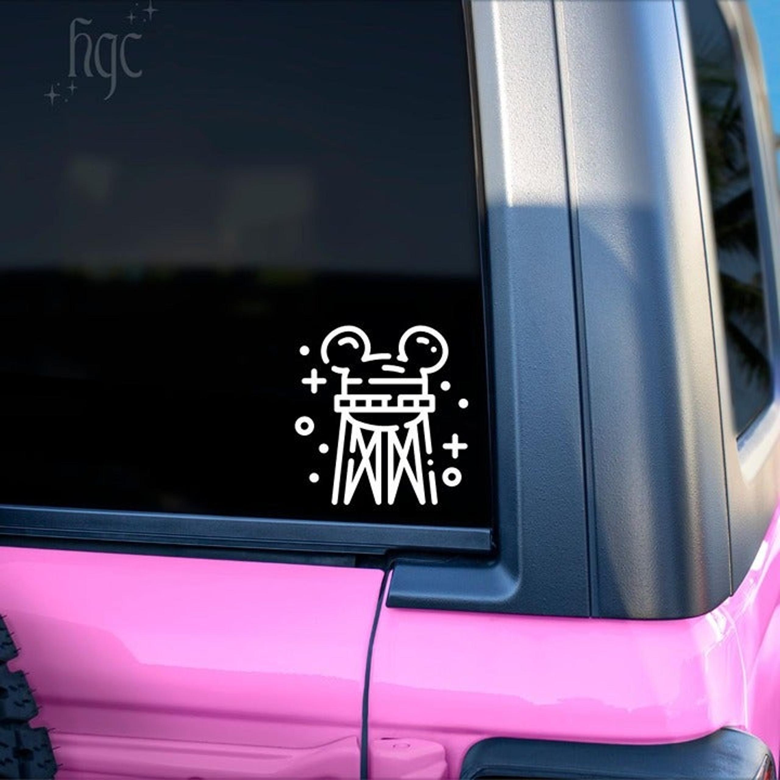 Mickey Water Tower Decal - Vinyl Decal Sticker Disney Cute Gift Car Accessory
