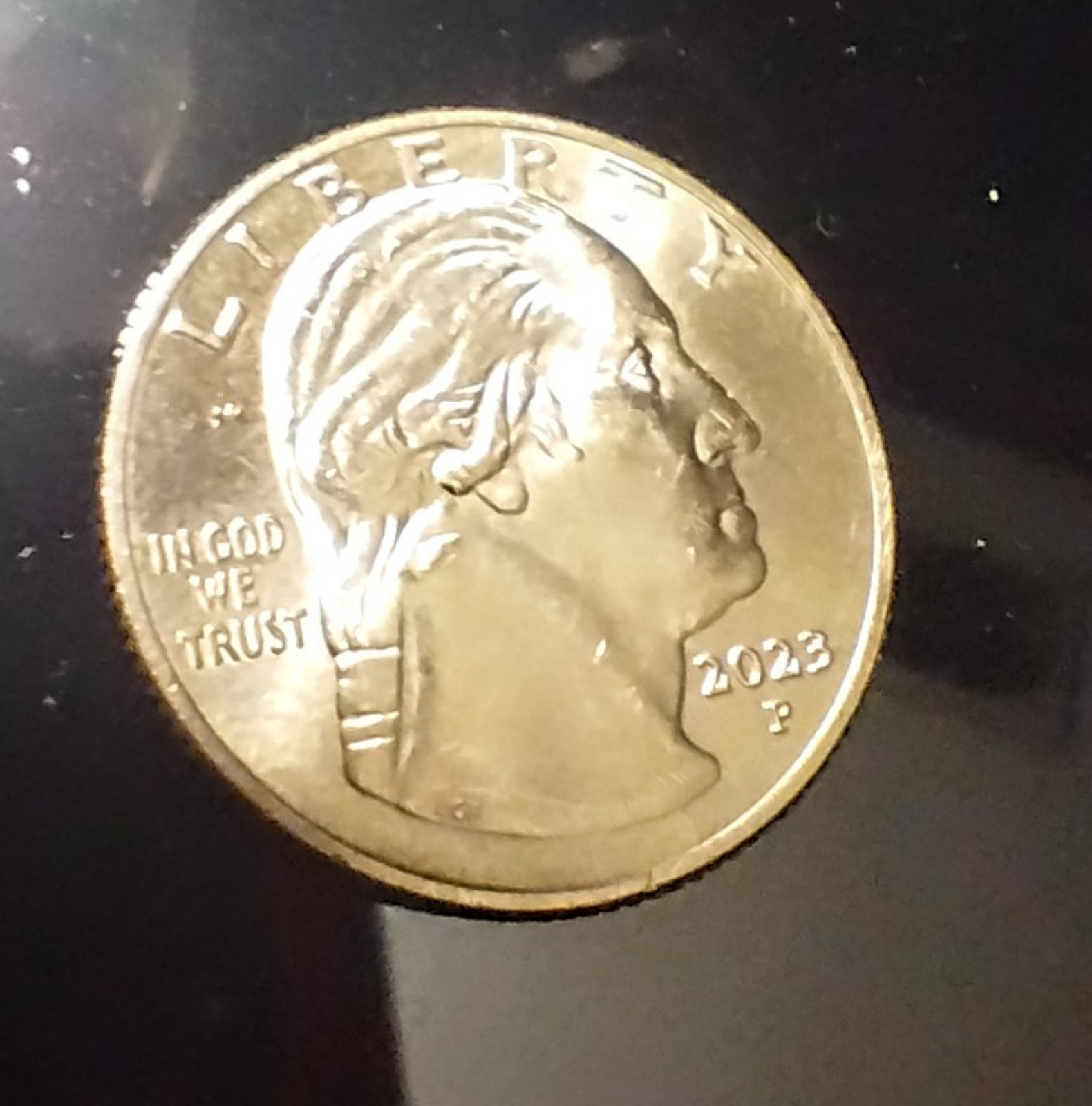 Misprint Quarter with Die Crack dual sided. 2023 P