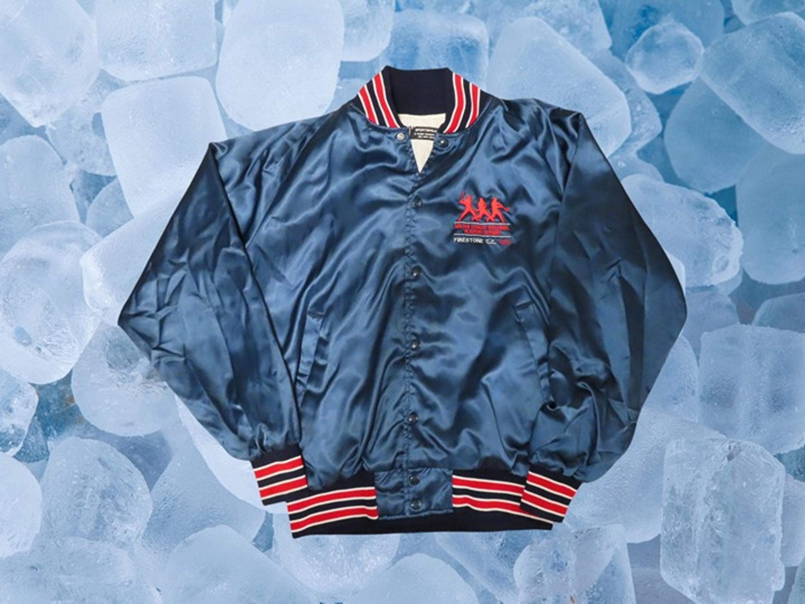 Vintage 1987 MAJOR LEAGUE BASEBALL PLAYERS ALUMNI Men's Large USA Bomber Jacket