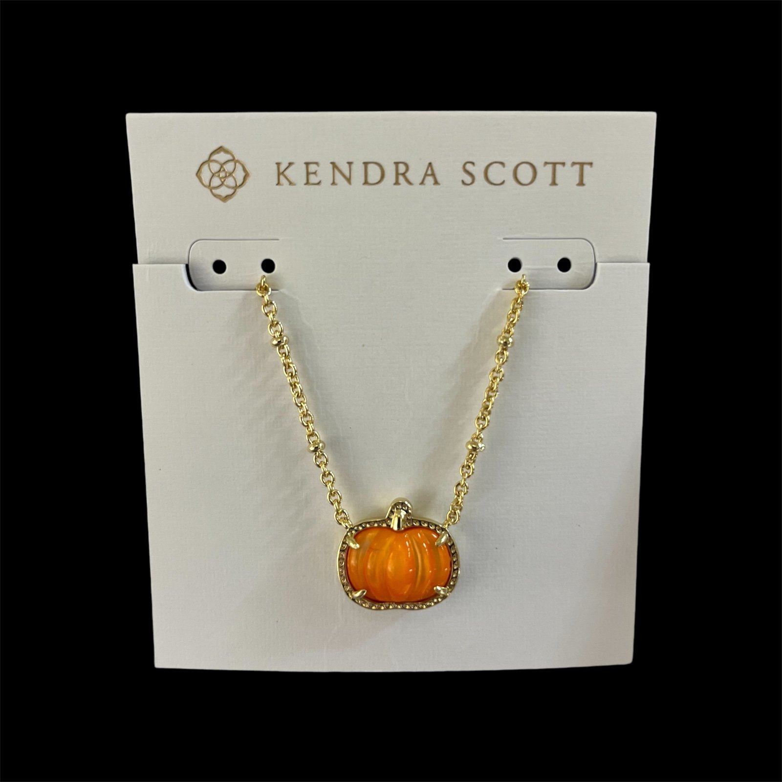 Kendra Scott Pumpkin Short Pendant Necklace