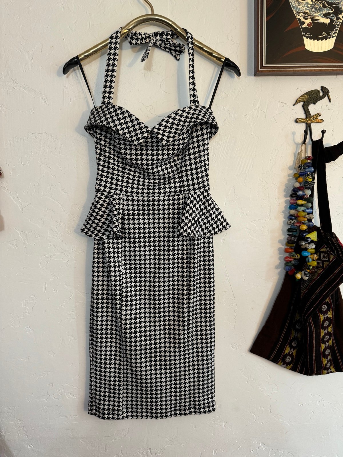 STARING AT STARS PIN UP BODYCON DRESS SMALL LIKE NEW