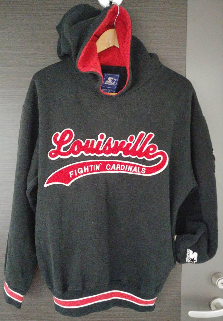 90s STARTER Louisvile Cardinals college parka black M