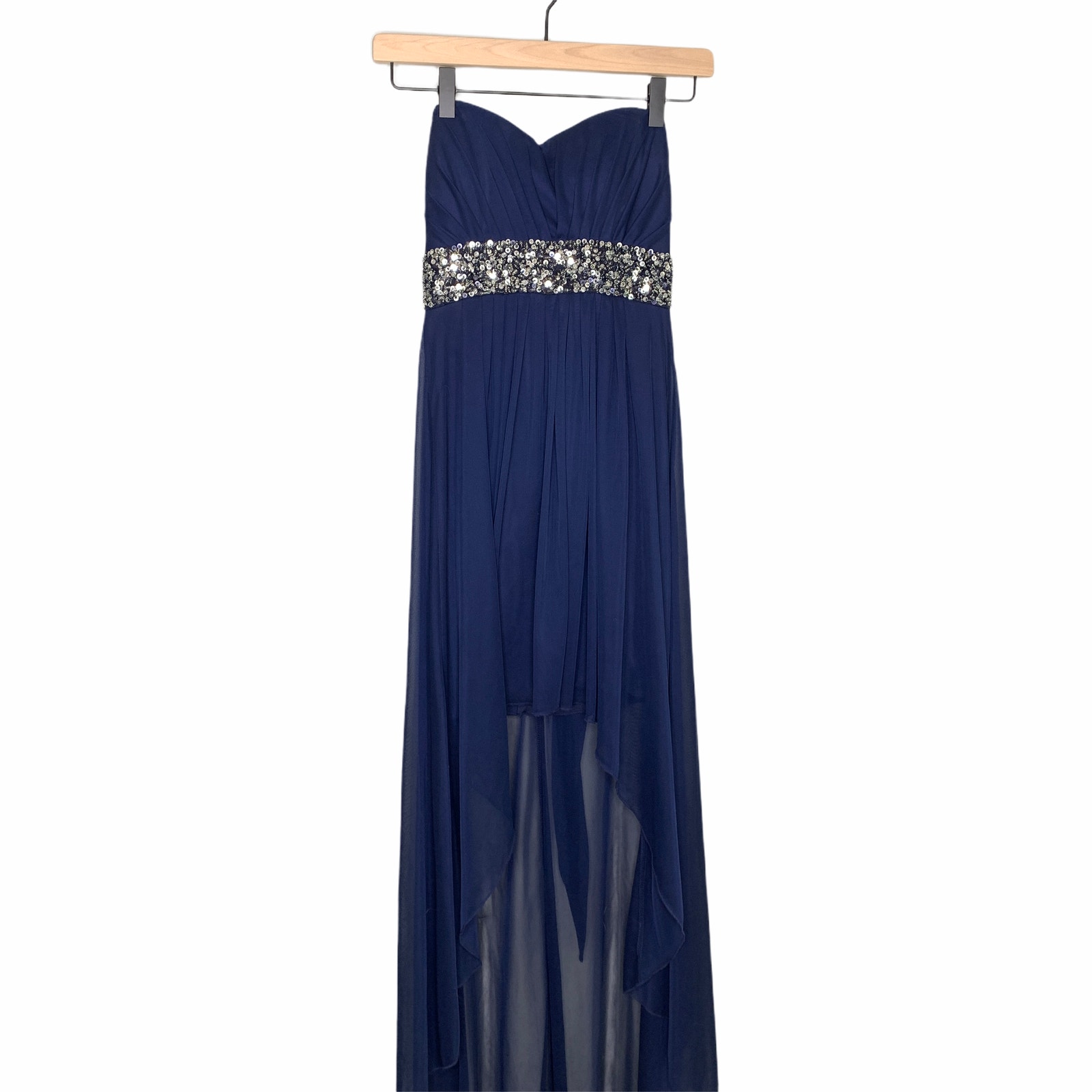 Navy High Low Formal Dress B. Darlin Jr