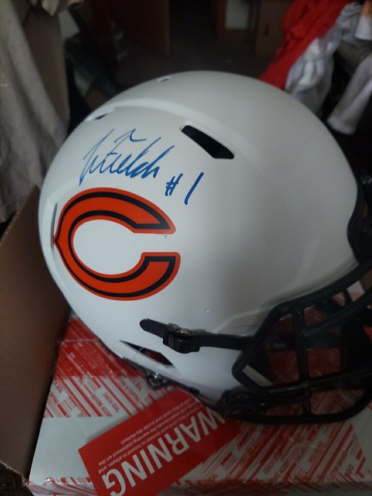 Justin fields full size bears helmet