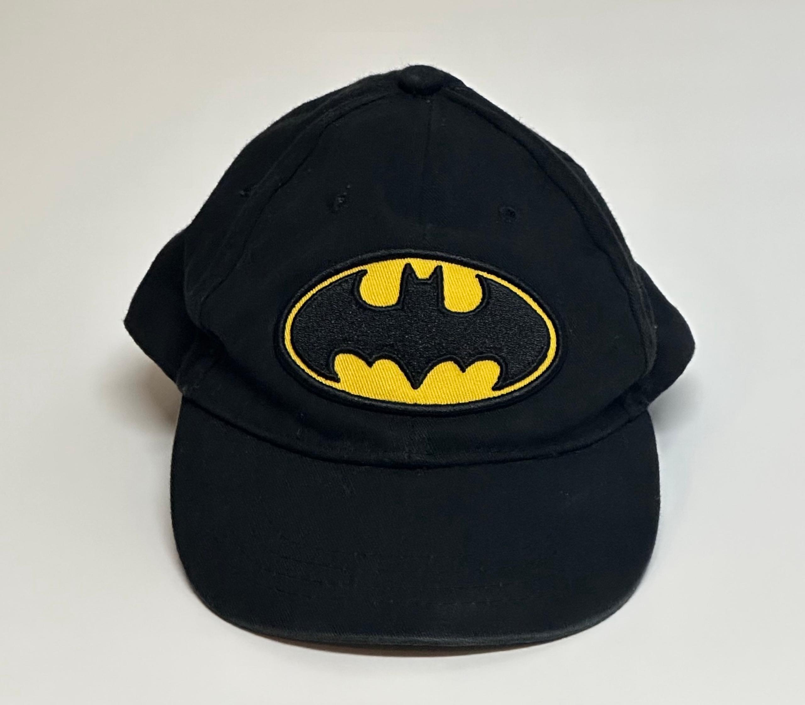 DC Comics Batman Youth Black Yellow Strapback Hat Cap
