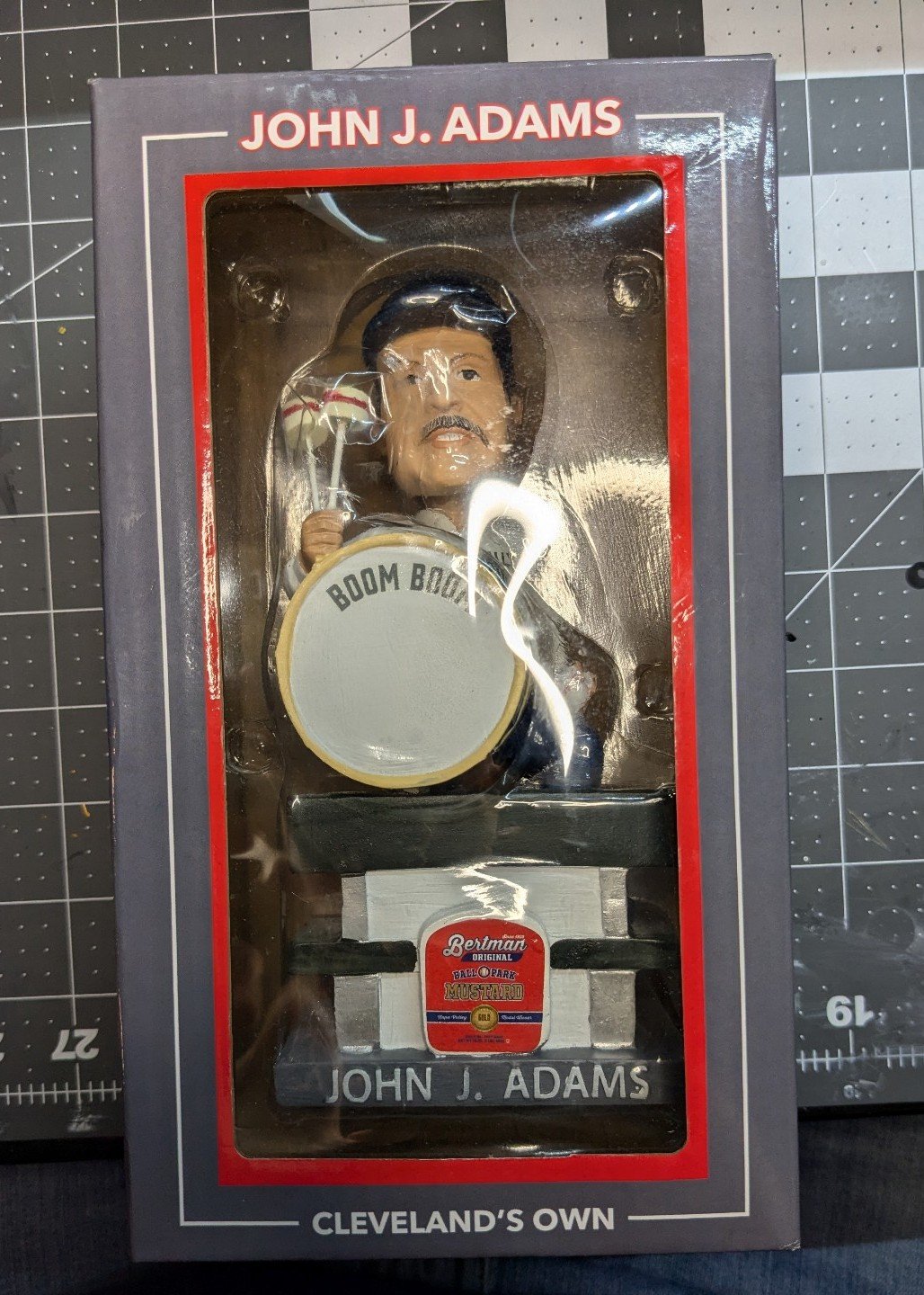 Cleveland Indians/Guardians John J Adams Bobblehead Drummer