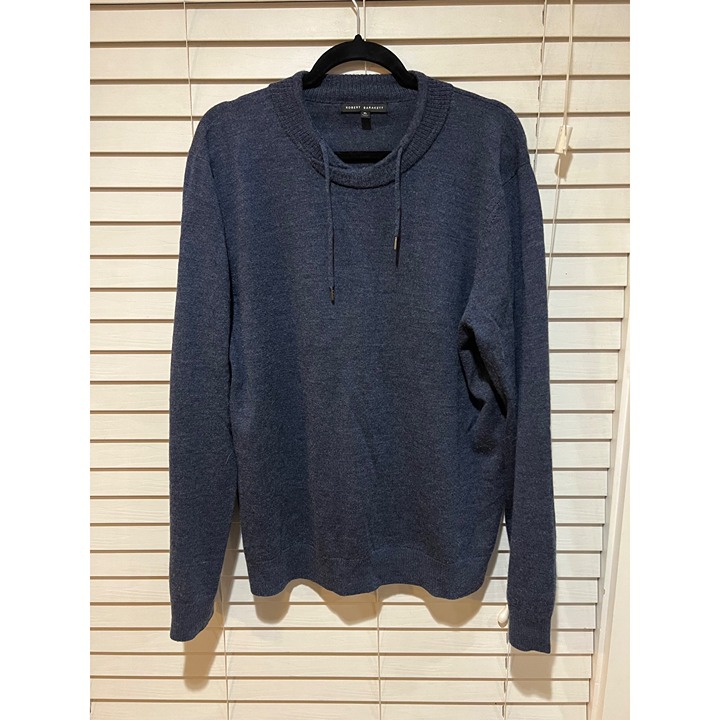 Robert Barakett 100% Merino Wool Mockneck Sweater - Size XL