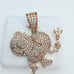 925 Sterling Silver Cubic Zirconia Pendant, UU1P6A6010