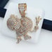 925 Sterling Silver Cubic Zirconia Pendant, UU1P6A6010