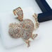 925 Sterling Silver Cubic Zirconia Pendant, UU1P6A6010