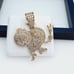 925 Sterling Silver Cubic Zirconia Pendant, UU1P6A6010