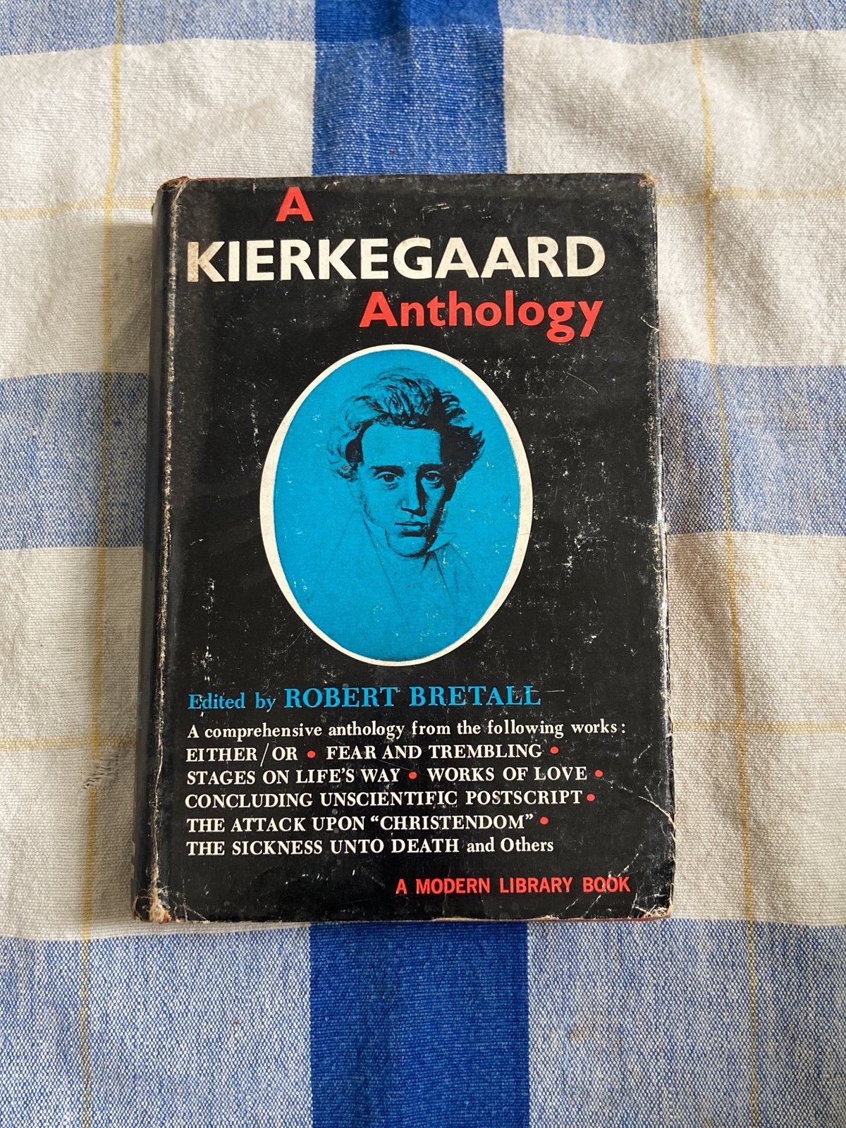 KIERKEGAARD Anthology HARDCOVER 1946 Modern Library - Vintage Book
