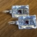 VERY RARE Silpada Sterling & Garnet Earrings