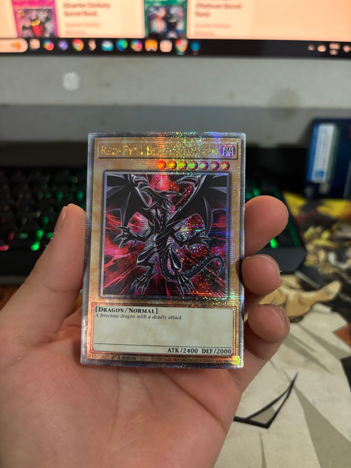 Yugioh Red eyes Black Dragon QCR