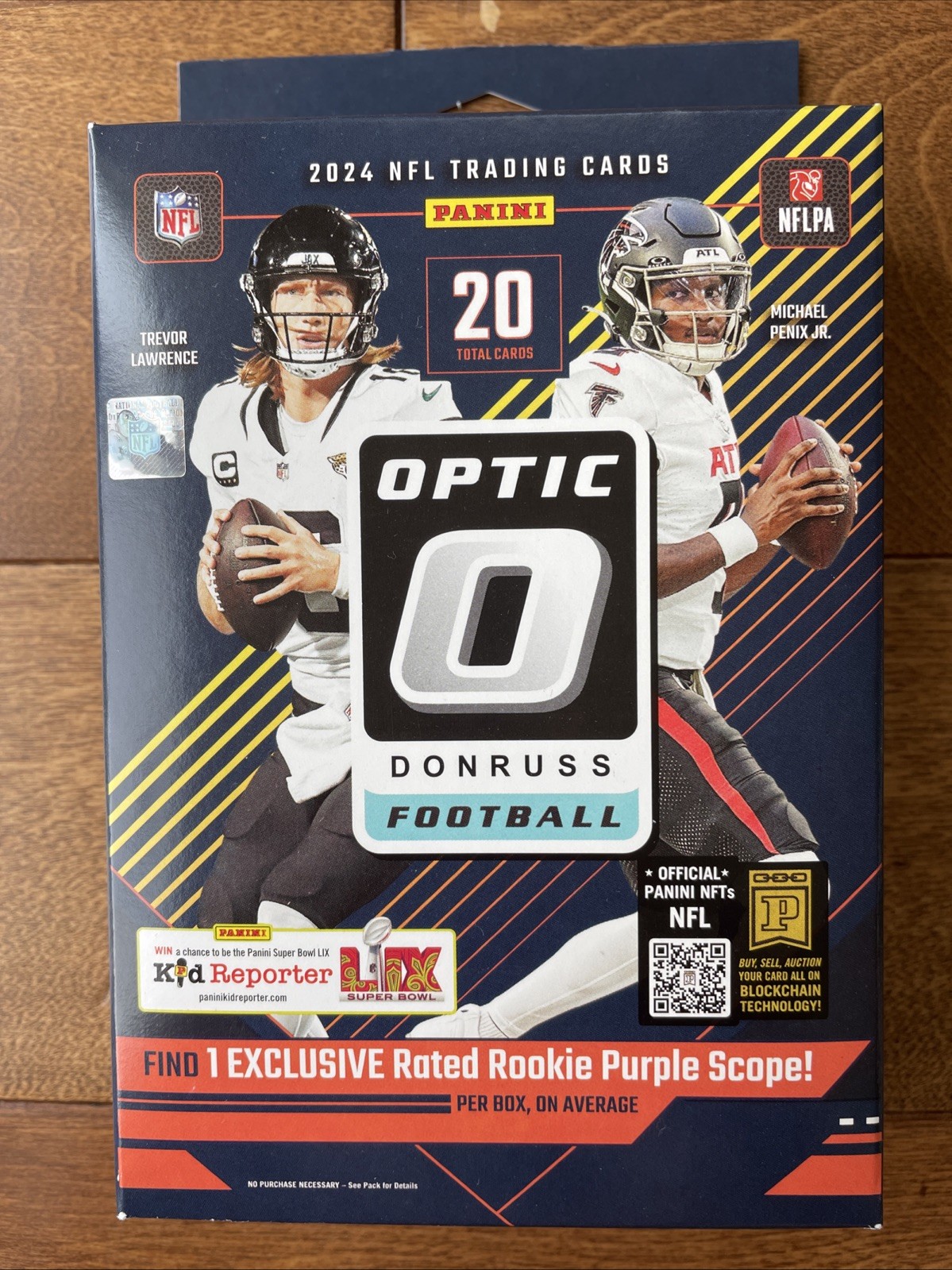 2024 NFL Donruss Optic Football Trading Card Hanger Box