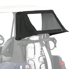 KEMIMOTO Foldable Rear Golf Cart Rain Cover 2 Passenger Golf Bag Cover Club Car