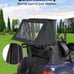 KEMIMOTO Foldable Rear Golf Cart Rain Cover 2 Passenger Golf Bag Cover Club Car