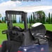KEMIMOTO Foldable Rear Golf Cart Rain Cover 2 Passenger Golf Bag Cover Club Car