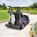 KEMIMOTO Foldable Rear Golf Cart Rain Cover 2 Passenger Golf Bag Cover Club Car
