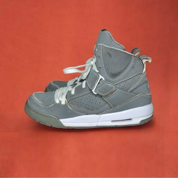 Air Jordan Flight 45 High Top Max 'Cool Grey' Sneakers | Boy Youth Size 6.5