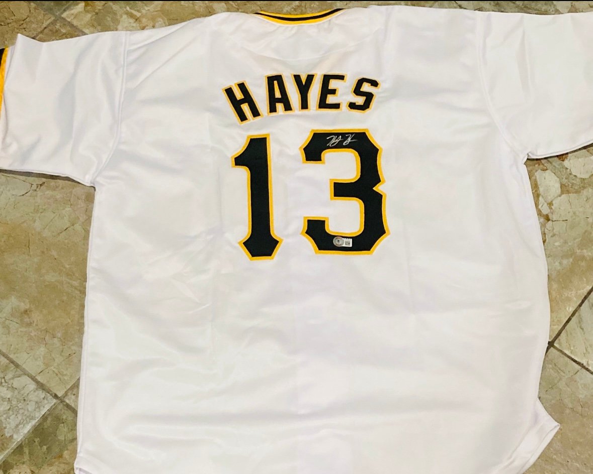 Ke'Bryan Hayes SIGNED Pittsburgh Pirates Jersey Beckett COA Holo MLB