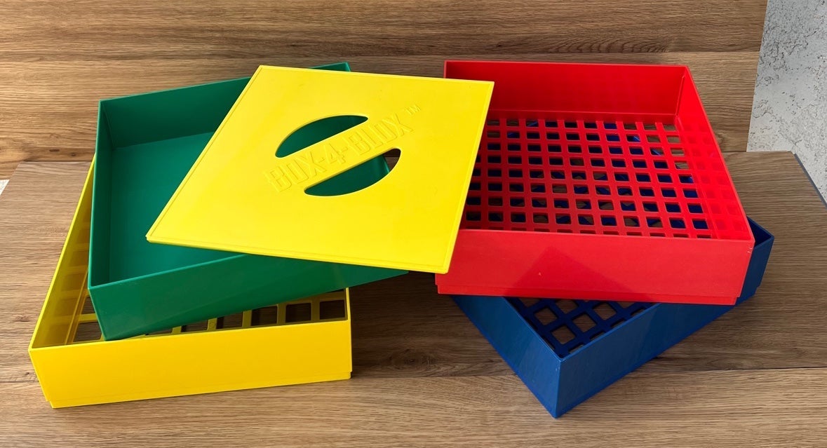 BOX-4-BLOX Blocks store Brick Storage Sorter Sifter Container 10