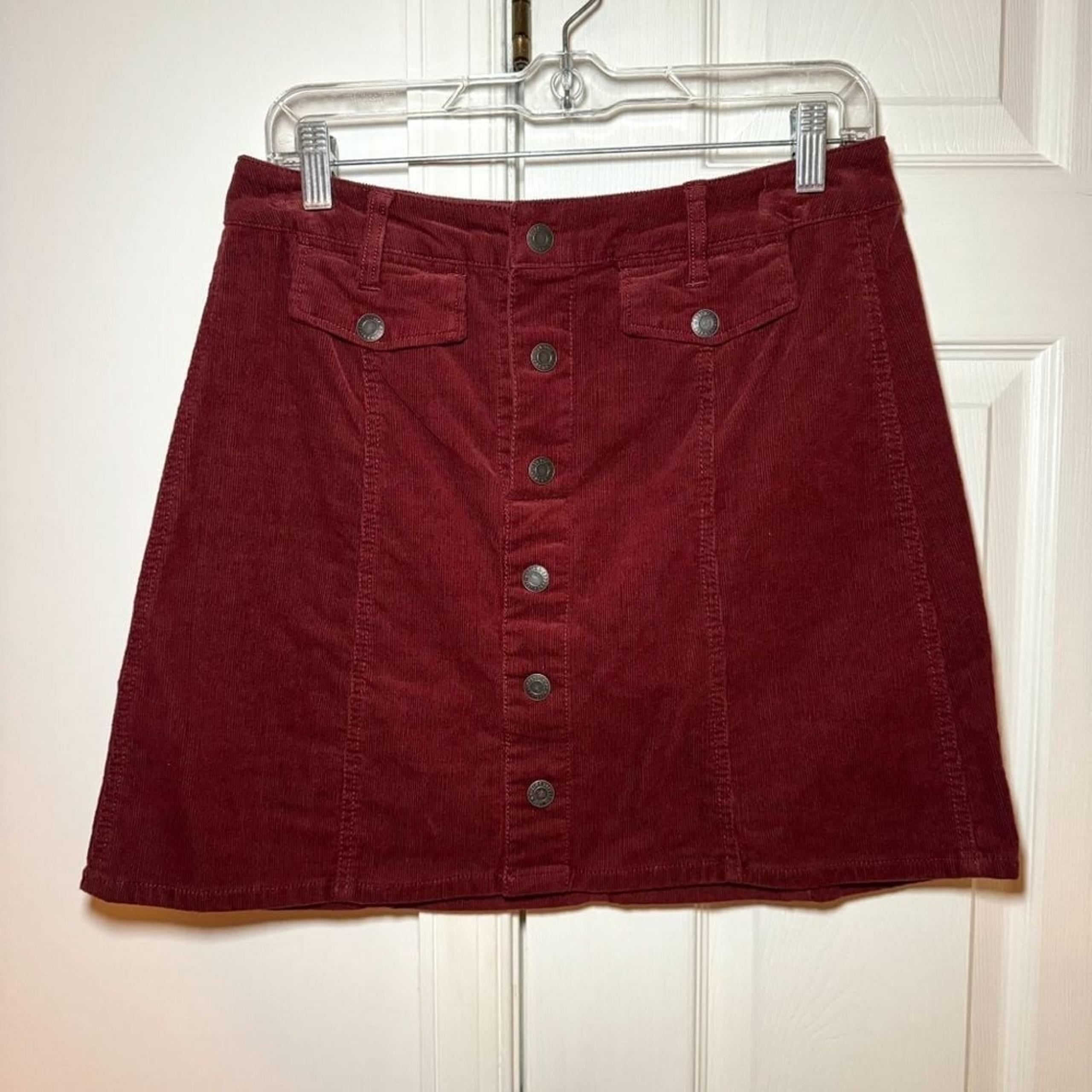 Mossimo Supply Co corduroy button front mini skirt