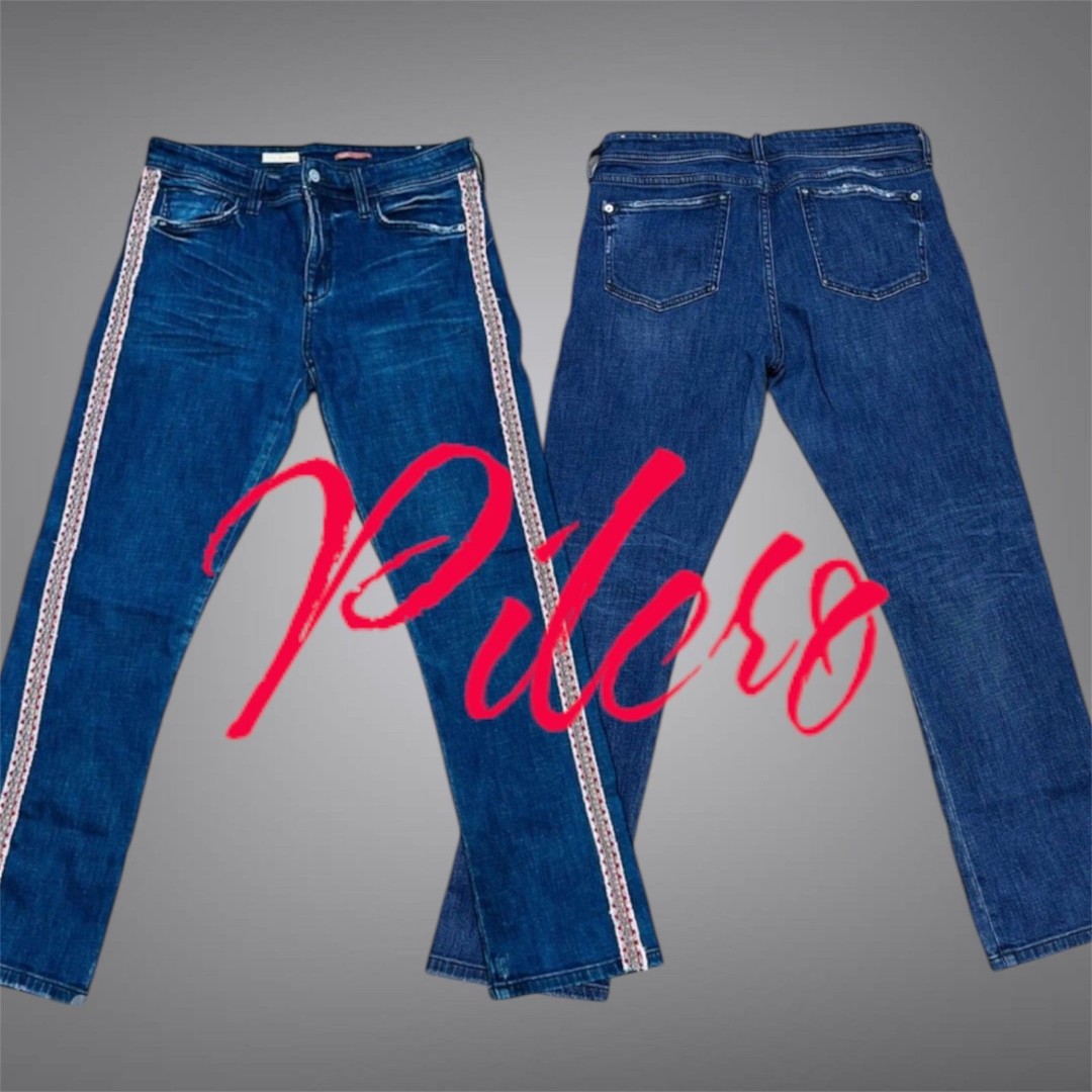 Pilcro The Slim Boyfriend High Rise Side Leg Accent Trim Size 30 Jeans