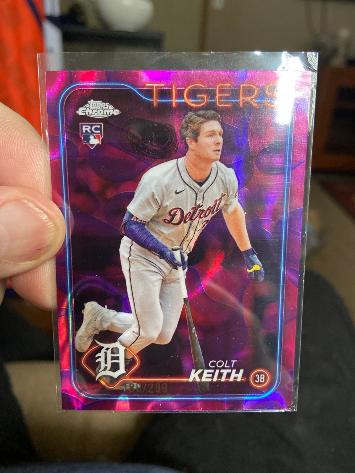 2024 Topps chrome colt Keith magenta SP 189/299 Detroit Tigers Rc